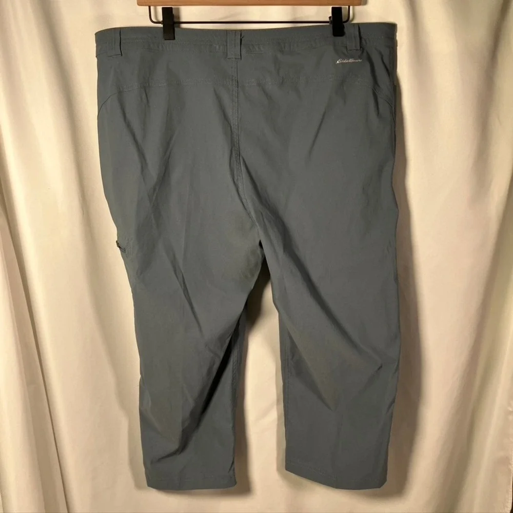 Eddie Bauer Women's‎ Guide Pro WR Tech Capri Pants Size 16 Gray Nylon Spandex